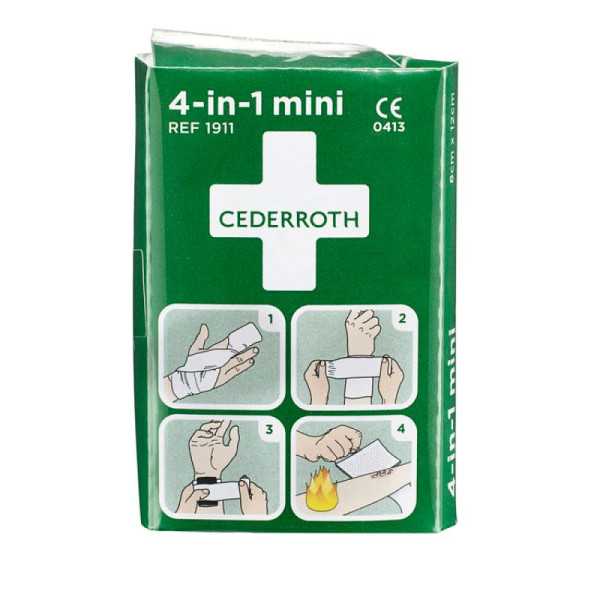 Stein HGS HGS bloedstiller -Cederroth 4 in 1 -, bloedstopper mini, kompres 80x120mm, verband 60x3000mm, cu1004