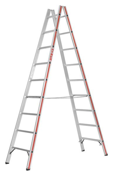 HYMER-sportladder, van beide zijden toegankelijk, 2x9 sporten, lengte 2,69 m, 602318