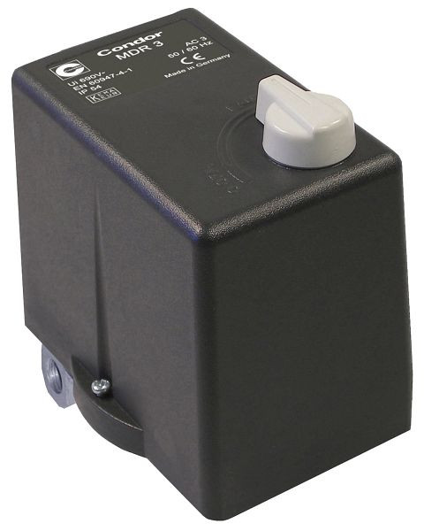ELMAG drukschakelaar CONDOR, MDR 3 EA/11bar, 400 volt (10 - 16A), inclusief overdrukventiel EV3 S, 11937