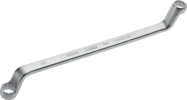 Hazet dubbele ringsleutel, buiten dubbel zeskant profiel, 10 x 11 mm, 630-10X11