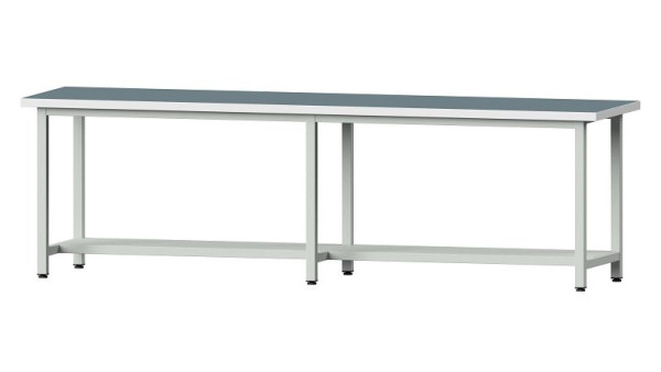 ANKE werkbanken werktafel, model 91, 2800 x 700 x 840 mm, RAL 7035, UBP 40 mm, 400.456