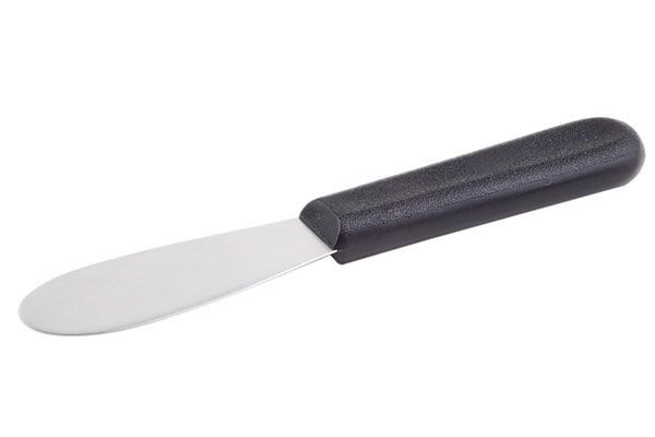 APS spreidmes, 8,5 x 3cm, lengte 18,5cm, roestvrijstalen lemmet, antislip polypropyleen handvat, zwart, 88948