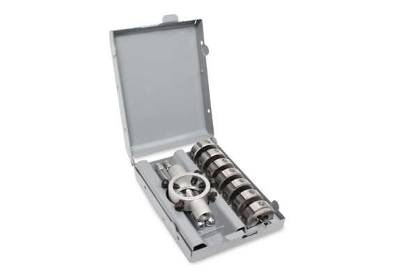 GSR matrijzenset 8 stuks metrische draad 25x9 DIN EN 22 568 (DIN 223) M3-M12 inclusief matrijshouder 25x9mm, 08304010