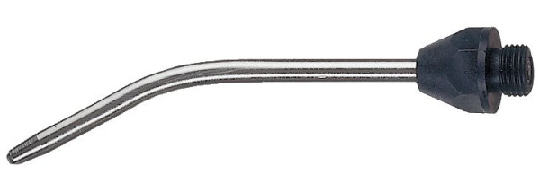 ELMAG verlengmondstuk, gebogen (staal, vernikkeld), boring 2,3 mm, 110 mm, AG M12x1,25, voor blaaspistolen, 32512