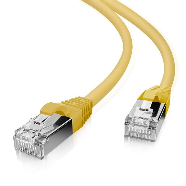Helos patchkabel SF/UTP Cat 5e geel 2,0m, 117828
