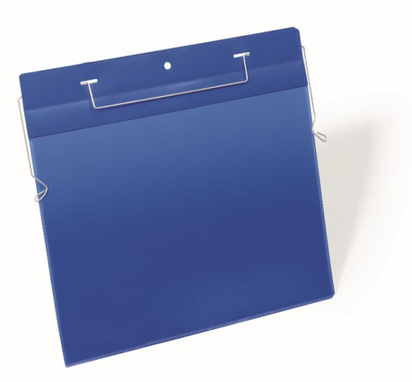 DURABLE draadhangertasje A4 liggend, donkerblauw, verpakking van 50, 175407