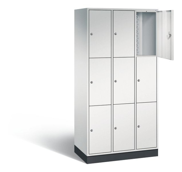 C+P lockerkast Intro, H1950xW920xD490mm, kleur: lichtgrijs, 8370-301 S10001