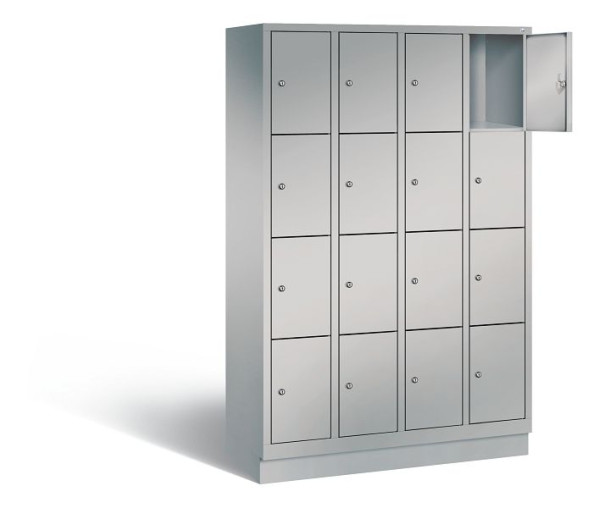 C+P lockerkast Evolo, H1800xB1190xD500mm, kleur: wit aluminium, 48020-404 S10179