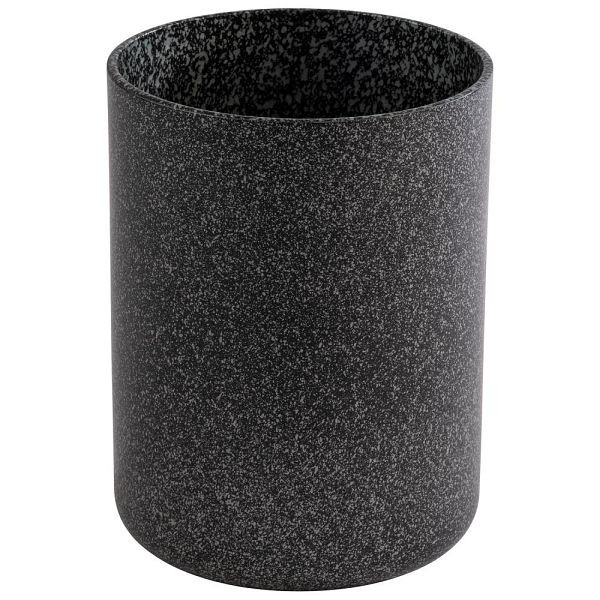 APS aankleedblad/flessenkoeler in zwart/zilver, Ø 11,5 cm, hoogte: 15 cm, aluminium, antiaanbaklaag, 36140