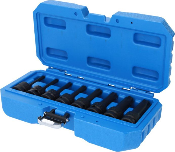 Brilliant Tools 1/2" slagdoppenset, Torx, 8-delig, T30 - T80, BT022600