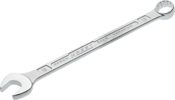 Hazet combinatiesleutel, buiten dubbel zeskant tractieprofiel, 18 mm, 600N-18