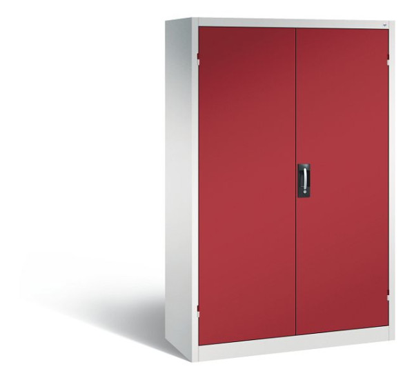 C+P Büro-Drehtürenschrank Acurado, H1950xB1200xT500 mm, Lichtgrau/Rubinrot, 9480-05 S10033