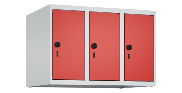 C+P kastopzet Classic PLUS, bovenkast, 7035, veiligheidsdraaigrendel, 500x750x500mm, verkeersrood, 080090-39 S10002