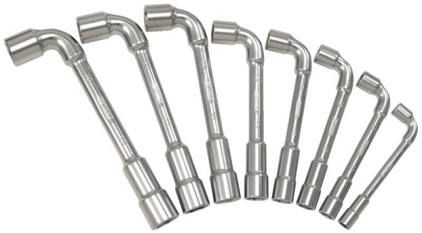 KS Tools ULTIMATEplus dubbele dopsleutelset, gebogen, 11-delig, 517.0451