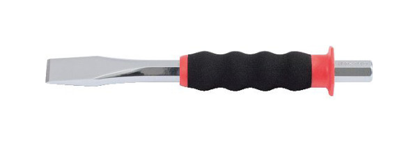 KS Tools platte beitel met handbeschermingsgreep, 8-punts 10 mm, 156.0251