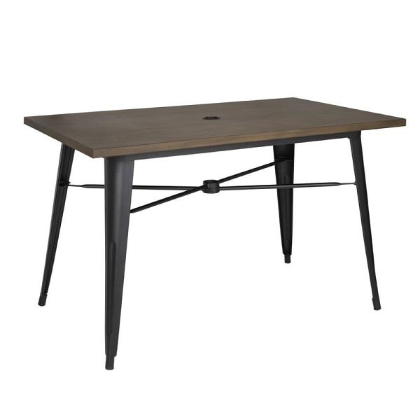 Bolero Complete buitentafel 120x76x76cm donker hout, FT955