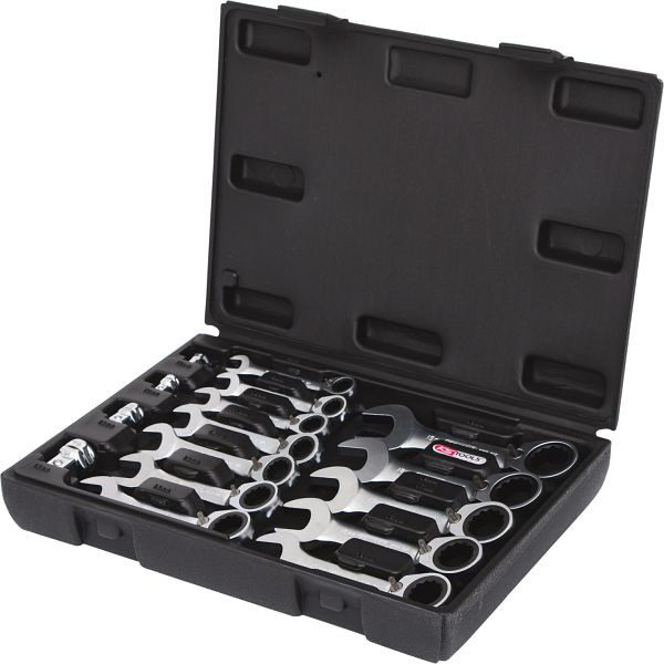 KS Tools GEARplus ratel-ringsleutelset, kort, 16-delig, 503.4653