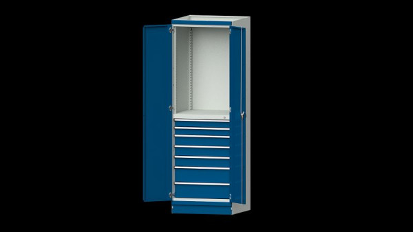 ANKE werkbanken basiskast modulair kastensysteem, serie 760 V, model 3005, 715 x 720 x 2200 mm, RAL 7035/5010, 631.072