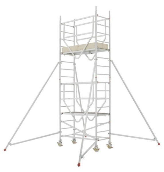 HYMER ADVANCED SAFE-T rolsteiger volgens DIN EN 1004, modules 1 + 2, framedeelbreedte 0,72 m, platformlengte 1,58 m, reikhoogte 5,25 m, 707005