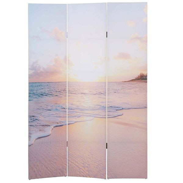 Mendler fotoscherm HWC-A83, scheidingswand privacyscherm, 180x121cm Ocean, 84844