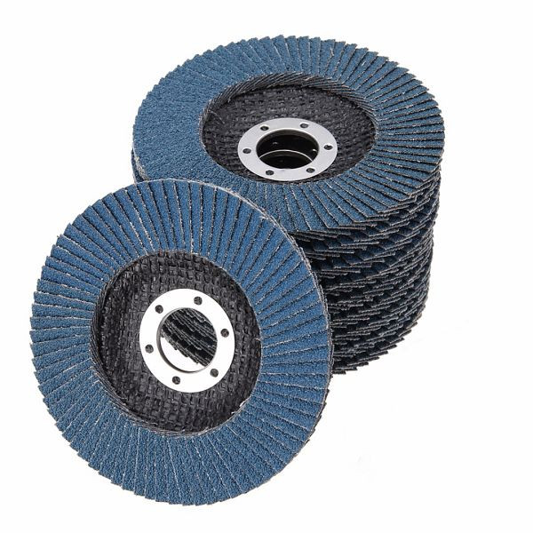 VaGo-Tools lamellenschijven 115mm flat grit 60 blauwe lamellenschijven, VE: 5 stuks, ZO-27-115-60-5_av