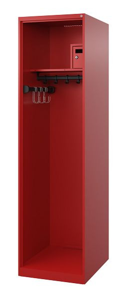 C+P Feuerwehrspind Evolo, Modell FLEXO, 1 Abteil, H1850B500T600 mm, Feuerrot, 0493315-13 S10002