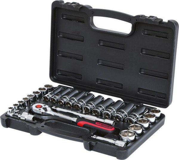 KS Tools 3/8" CHROMEplus dopsleutelset, 27-delig, 918.0627