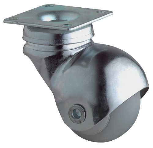 BS-wielen, zwenkwiel, wielbreedte 40 mm, wiel-Ø 40 mm, draagvermogen 30 kg, hoogte 61 mm, VE 8 stuks, F60.040