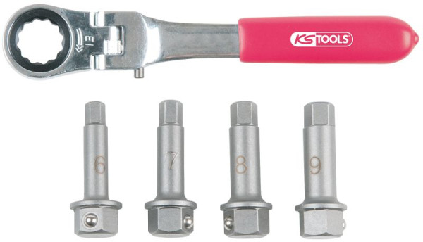 KS Tools 1/2" remklauw speciale dopsleutelset, 5-delig, 918.3500