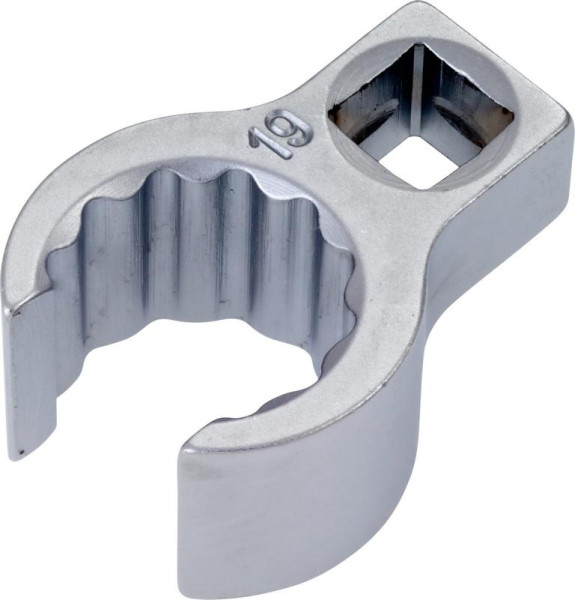 Hazet ringsleutel, dubbel zeskant, open, hol vierkant 10 mm, buiten dubbel zeskant profiel, 19 mm, binnen vierkant 10 = 3/8", 848Z-19