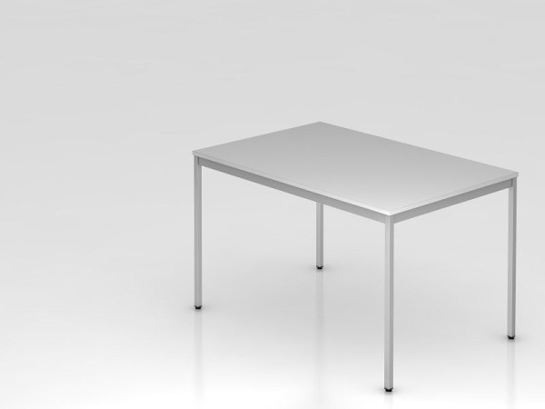 Hammerbacher vergadertafelonderstel vierkant 120x80cm grijs, rechthoekige vorm, VVS12/5/5