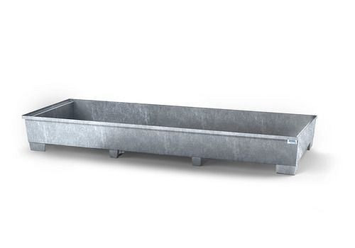 DENIOS legbordlade classic-line van gegalvaniseerd staal, voor legborden met een vakbreedte van 3300 mm, 273-997