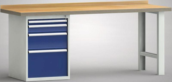 KLW standaard werkbank - 2000 x 700 x 840 mm L x D x H, WS515N-2000M40-E7020
