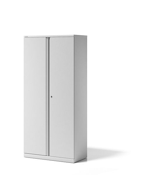 Bisley Essentials draaideurkast, met 4 planken voor 5 ordnerhoogtes, verkeerswit, YECB09194S696