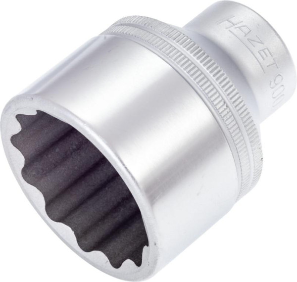 Hazet dopsleutelinzet, dubbel zeskant, hol vierkant 12,5 mm (1/2 inch), uitwendig dubbel zeskant trekprofiel, 36 mm, 900Z-36