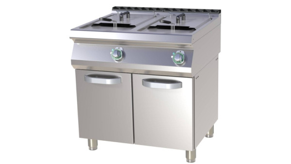 A&S Gastro elektrische frituurpan met onderkast 2x 13 liter, FE-780-13E