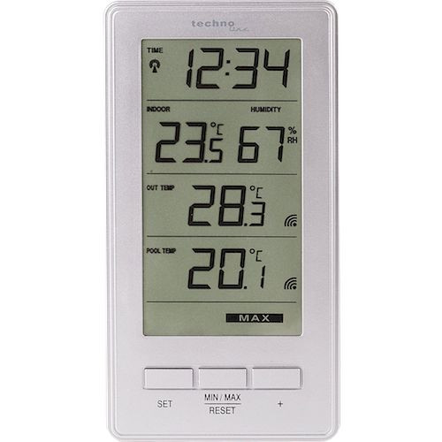 Technoline temperatuurstation, afmetingen: 78 x 147 x 23 mm, WS 9069