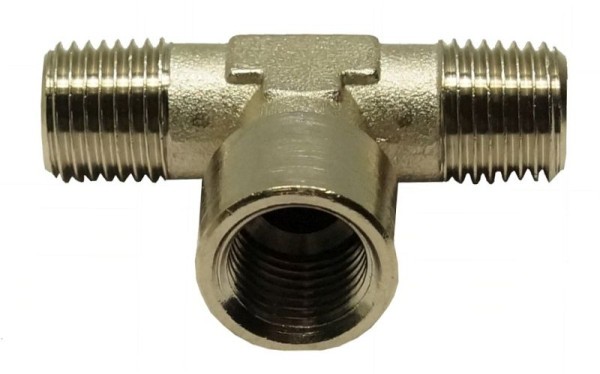 AEROTEC Conisch T-stuk met centrale binnendraad, 1/4 inch, 20.402.03