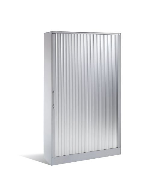 C+P rolluikkast Asisto, H1639xB1000xD435mm, kleur: wit aluminium, beugelgreep, 4 OH, 143012-000 S10003