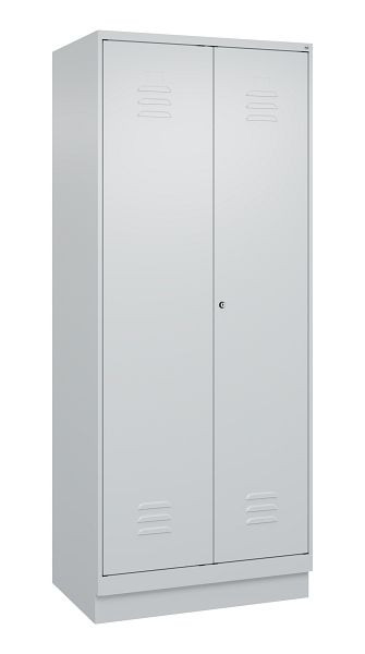 C+P luierkluis Classic PLUS SW, onderbouw, 2 vakken, 1950x800x500mm, 7035/7035, cilinderslot, 080022-22 S10024