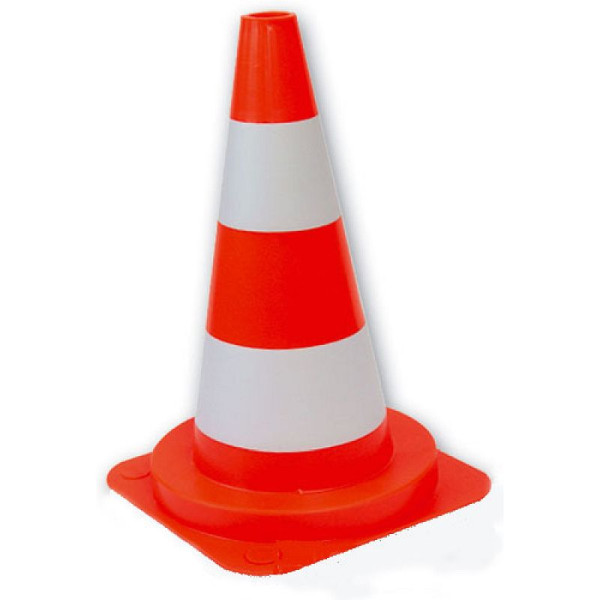 Stein HGS HGS verkeerskegel van PVC, hoogte 750 mm, rood-wit, gedeeltelijk reflecterend, 12369