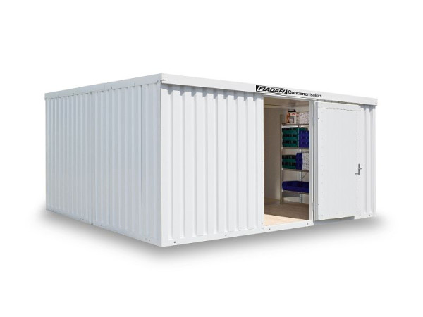 FLADAFI materiaalcontainercombinatie, model IC 1540, geïsoleerd, 5.080 x 4.340 x 2.470 mm