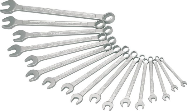 Hazet ringsteeksleutelset, uitwendig dubbel zeskant trekprofiel, 7 - 27, aantal gereedschappen: 17, 600N/17N