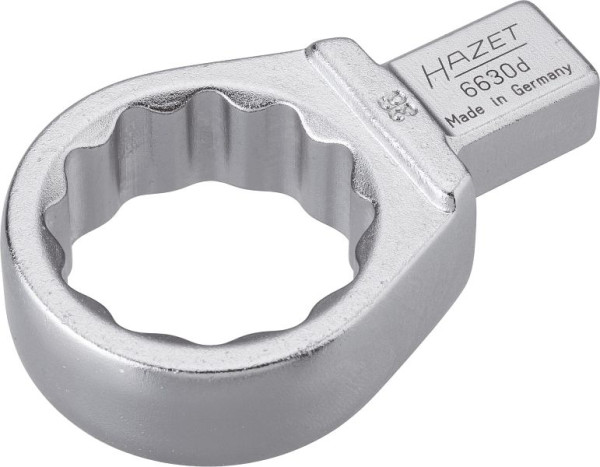 Hazet ringsleutel, insteekvierkant 14 x 18 mm, uitwendig dubbel zeskant trekprofiel, 36 mm, 6630D-36
