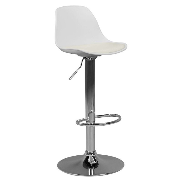 Amstyle Corsica barkruk kunstleer wit, SPM2.002