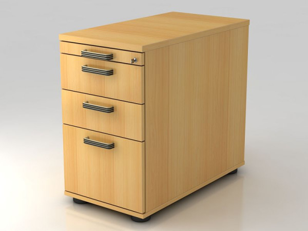 Hammerbacher stabak 80cm, 2 laden, 1 HR, slot, beukenhouten handgreep, 42,8x72-76x80 cm, 1/3/3/6 HE, VSC40/6/6/SG