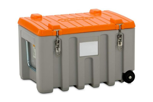 Cemo CEMbox trolley 150 l, grijs/oranje, 10331