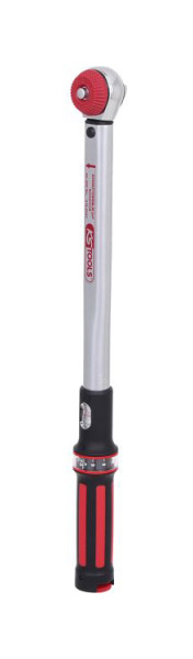 KS Tools 1/2" ERGOTORQUE®precision momentsleutel 40-200 Nm met Quick-Lock draaiknop omschakelbare ratelkop, 516.6042