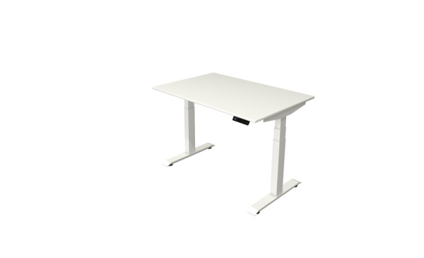 Kerkmann sta-/zittafel Move 4 nieuw 120 x 80 cm frame wit, tafelblad wit, 10090410