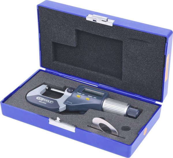 KS Tools micrometer digitaal, 0-25 mm, 300.0580
